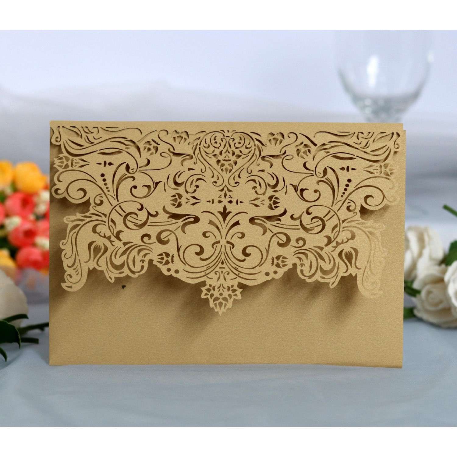 Elegant Invitation Card Wedding Supplies Laser Cut Paper Business Invitation